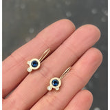 Triple Dot Earrings - Australian Sapphires - READY TO SHIP