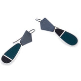 Odd Couple Teal Earrings - READY TO SHIP