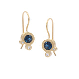 Triple Dot Earrings - Australian Sapphires - READY TO SHIP